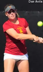 Brynn Boren clocked in with doubles and singles wins today in Seattle.