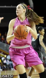 Cassie Harberts has hauled in another spot on the All-Pac-12 Team.
