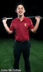 USC men's golf freshman Rico Hoey