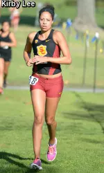 Junior Natasha Strickland will lead the young Trojan squad at the Mustang Challenge this Saturday.