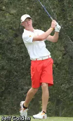 Freshman Sean Crocker led USC in his first collegiate event, tying for fourth after 36 holes today.