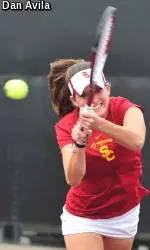 Zoë Katz and teammate Gabriella DeSimone finished as runners-up at the NCTC in doubles.