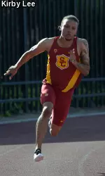 Andre De Grasse won the men's 200m with a PR of 20.90.