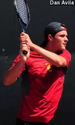 Rob Bellamy was won his first three singles matches out at the ITA SW Regionals.