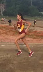 Katerina Berdousi led a solid team effort at the Highlander Invitational today. Berdousi was 13th with the Trojans' top 5 runners all finishing in the top 25.