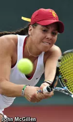 Giuliana Olmos' singles and doubles action in New York has come to a close.