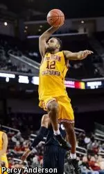 Julian Jacobs had an outstanding all-around game vs. Monmouth on Monday, scoring a career-high 19 points, grabbing 8 rebounds and dishing out 7 assists.