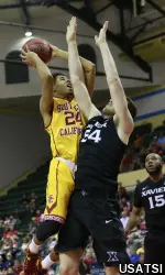 Sophomore Malik Marquetti scored a season-best 9 points off the bench against Xavier on Friday.