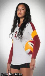 USC senior OH Samantha Bricio was named the AVCA National Player of the Year.