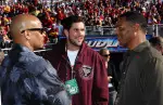 Ronnie Lott (l), Matt Leinart (c), Marcus Allen