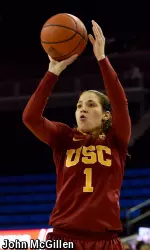 Jordan Adams shoots a jump shot.