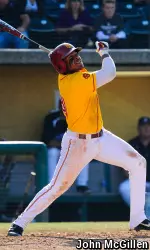 Timmy Robinson launched his first home run of the year.