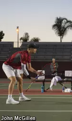 The Trojans set up for back-to-back matches this Saturday.