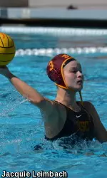 Ioanna Haralabidis hammered home three goals for the Trojans vs. Pomona-Pitzer.