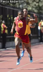 Senior BeeJay Lee builds off a strong indoor season with an opening 200m time of 20.51 to win the Trojan Invitational race with a PR. Lee also was part of USC's winning 4x100m relay team, one of four Trojans to post two wins in the day.