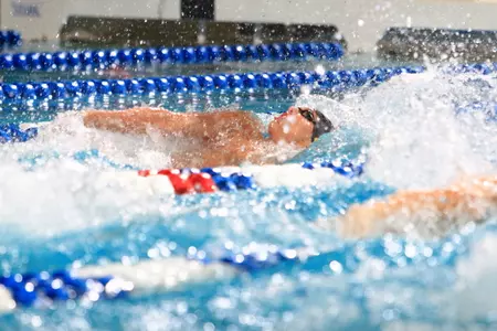 Ralf Tribuntsov in the opening leg of the 400y medley relay final
