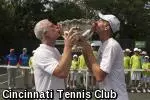 Peter and Tanner Smith won the doubles title in Cincinnati as a father-son pair.