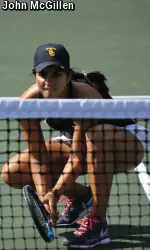 Zoë Scandalis and Giuliana Olmos finished up NCAA doubles action in the Round of 16 today.