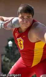 Nick Ponzio broke the USC freshman record in the shot put set by eventual Olympic champion Dallas Long in 1959. Ponzio had a mark of 63-8.75 to place 5th at the NCAA West Preliminary Rounds and onto the NCAA Championships.