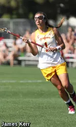 Third-year USC lacrosse captain Courtney Tarleton helped lead the Trojans to their first NCAA appearance.