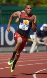 Bryshon Nellum showed his old form by running 45.12 to advance to the men's 400m semifinals.
