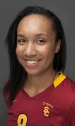 USC senior MB Alicia Ogoms had seven kills and eight blocks against Idaho State.