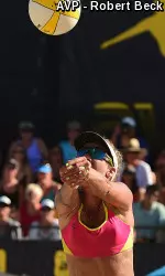 April Ross successfully defended her Huntington Beach crown and won her fourth AVP event of the summer.