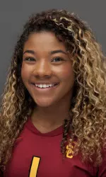 USC freshman OH Alyse Ford hit .769 with 10 kills on just 13 attempts against the Terrapins.