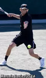 Nick Crystal reached the singles final at the Cajun Classic.