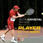 Nick Crystal is the Pac-12 Player of the Week!