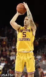 Redshirt junior Katin Reinhardt scored his 1,000th career point during the game vs. Washington State on Jan. 28. He now has 1,007, 652 in two seasons with USC.