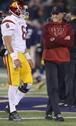 USC head coach Clay Helton
