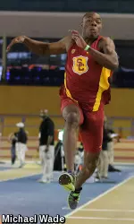Eric Sloan, who leads the nation in the triple jump, will compete in the triple jump and long jump at the NCAA Indoor Track & Field Championships.