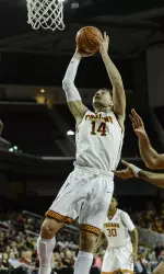 Senior Strahinja Gavrilovic from Kragujevac, Serbia will be playing his final game at the Galen Center.