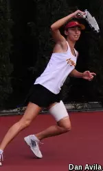 Jessica Failla clinched USC's road win at Utah from court five.