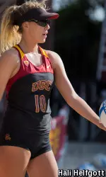 USC beach volleyball freshman Abril Bustamante