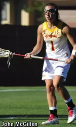 USC lacrosse senior captain Courtney Tarleton was named the MPSF Tournament MVP.
