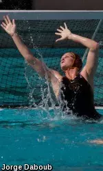 Amanda Longan's 22 saves in six periods of work have netted her MPSF Tournament MVP honors.