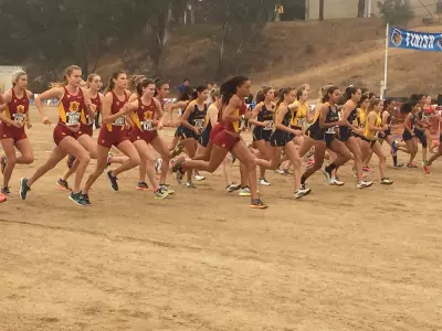 Startof race at Highlander Invitational