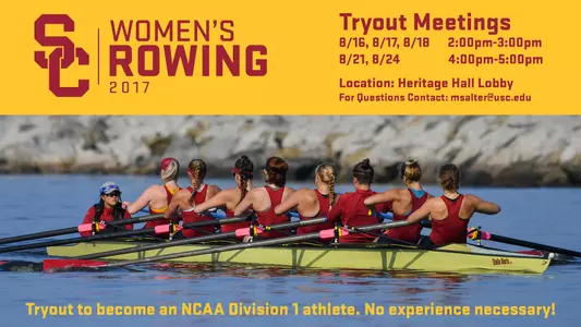 USC Rowing Tryout Flyer