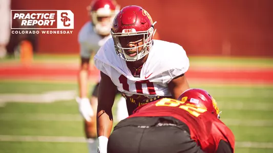 LB John Houston Jr. at football practice.