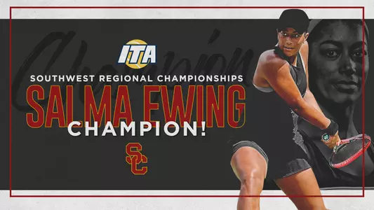 Salma Ewing wins the ITA Southwest Regional Singles Championship.