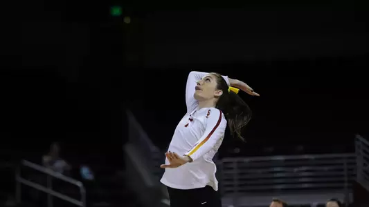 Brooke Botkin serves the ball