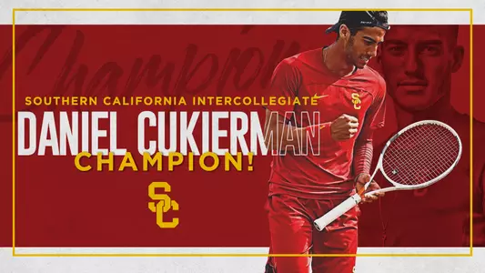 Daniel Cukierman won the 2018 Southern California Intercollegiate singles title