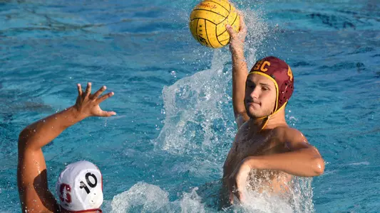 Marin Dasic looks to shoot against Stanford.