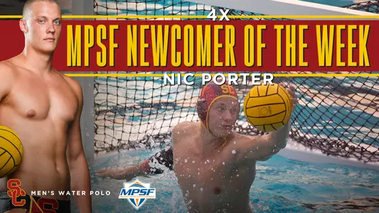 Graphic of Nic Porter, winner of the MPSF Newcomer of the Week on November 12
