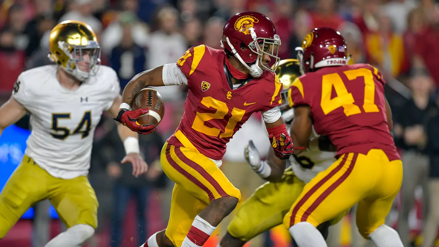 USC Trojans wide receiver Tyler Vaughns vs. Notre Dame Fighting Irish