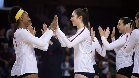 The USC women's volleyball team
