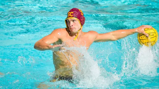Jacob Mercep taks aim in a win over Pepperdine
