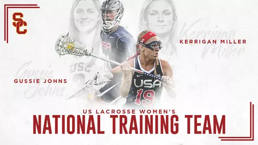 Kerrigan Miller and Gussie Johns U.S. Lacrosse Women's National Team training squad